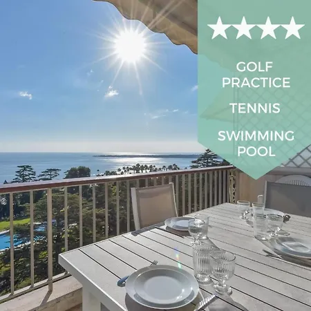 Apartment Kikiloue Sea View - 8-hectare Park - Swimming Pool - Tennis - Golf Cannes